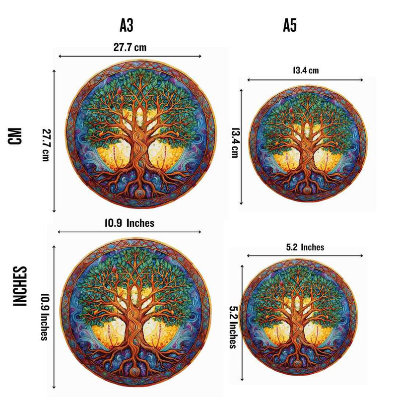 Quebra-Cabeça de Madeira Árvore da vida