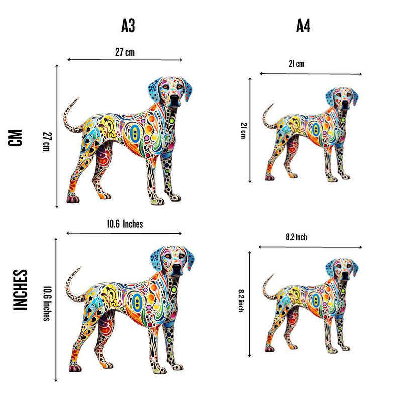 Quebra-Cabeça de Madeira Cachorro Dalmáciano