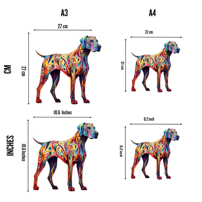 Quebra-Cabeça de Madeira Cachorro Great Dane