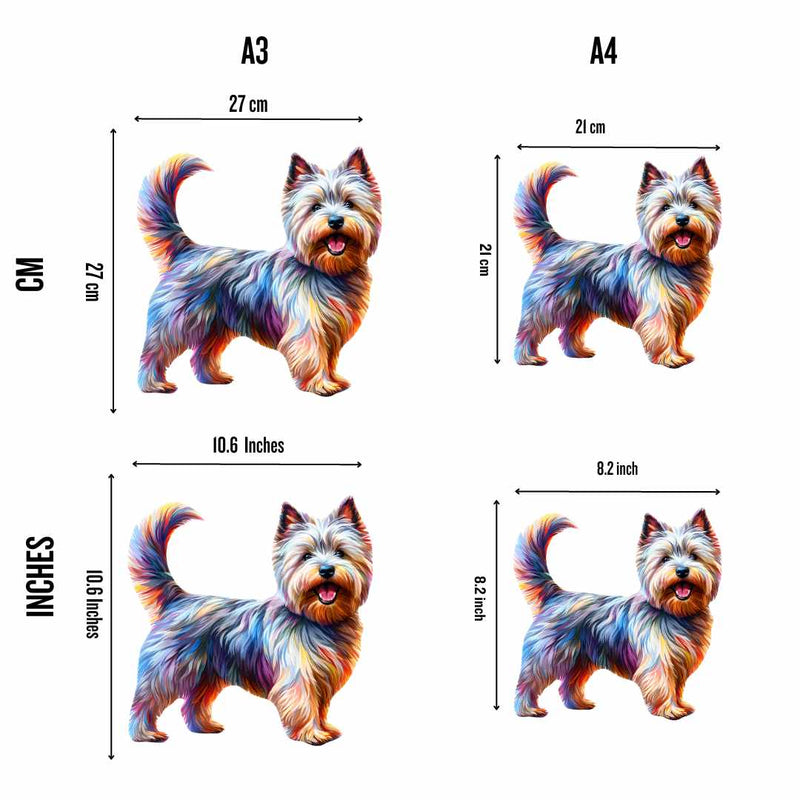 Quebra-Cabeça de Madeira Cachorro Cairn Terrier