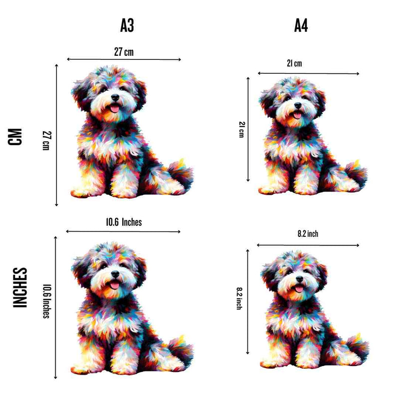 Quebra-Cabeça de Madeira Cachorro Poochon