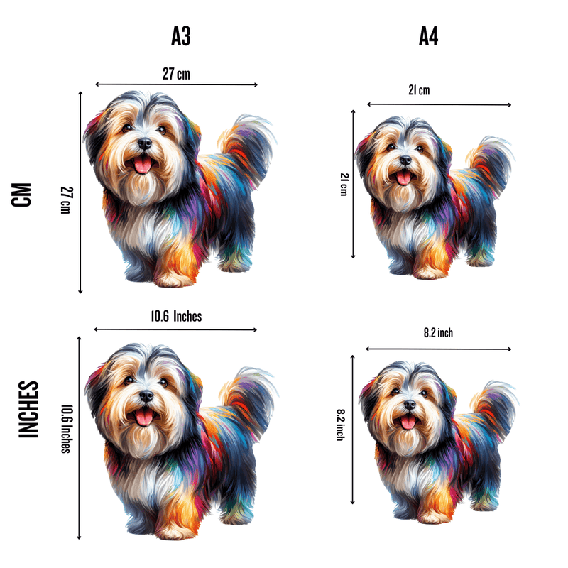 Quebra-Cabeça de Madeira Cachorro Tibetano Terrier